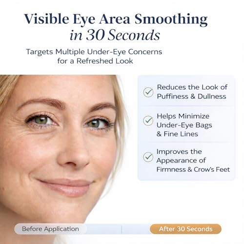 30S Instant Firming Eye Cream & Face Cream | Instant Eye Firming | Smoothes Wrinkles, Reduces Puffy Eye Bags & Fine Lines | Facial Anti-Aging & Wrinkle-Reducing Serum (Unscented)