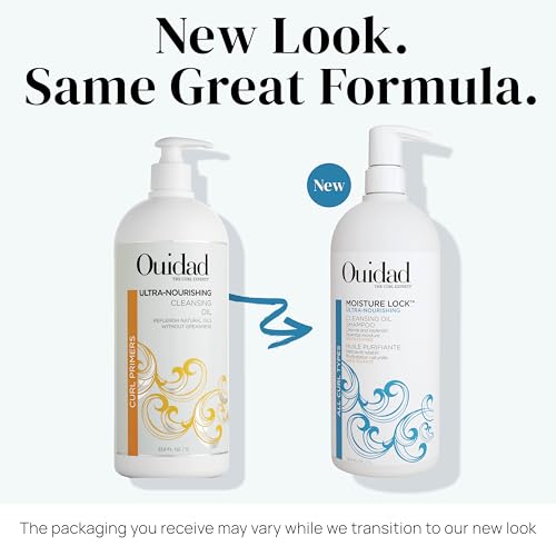 Ouidad Moisture Lock Ultra Nourishing Cleansing Oil Shampoo 33.8 Fl Oz for Curly Hair