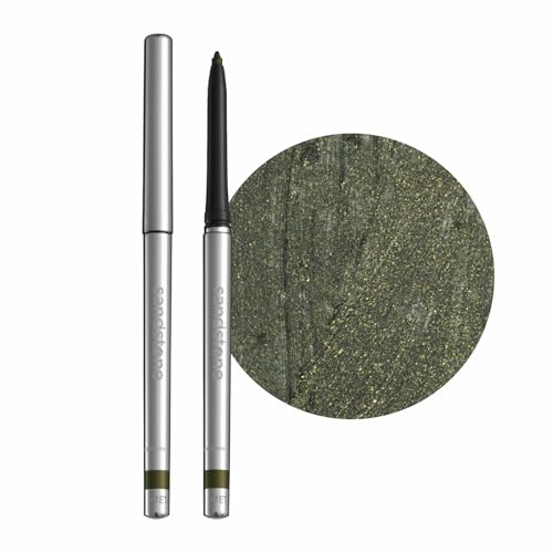 Sandstone Scandinavia Hypoallergenic Waterproof Metallic Eyeliner Pencil ? Green ? Fragrance-Free, Vegan ? Smudge-Proof Eye Liner for Sensitive Eyes