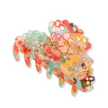 Sakura Medium Blue Hair Claw Clip for Women Girls Japanese Pattern Acrylic Hair Accessory