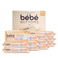 B?b? Bottoms Hypoallergenic Facial Cloth and Baby Wipes - Fragrance & Paraben Free, Sensitive Skin Friendly - Travel Essentials, Baby Essentials - Ideal for On-the-Go Families (672 Count)
