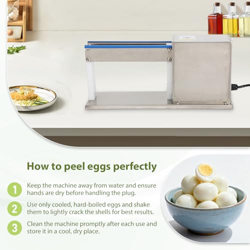 StarEEl Automatic Quail Egg Peeler 28W Stainless Steel 110V Kitchen Tool