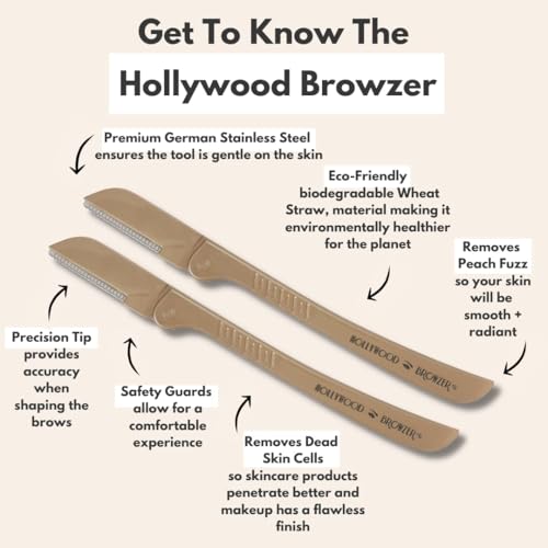 Eyebrow Razor and Facial Hair Removal Duo - Precision Grooming Kit for Women