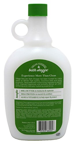 Village Naturals Bath Milk Ultra-Moist White Tea & Jasmine 28oz (3 Pack)