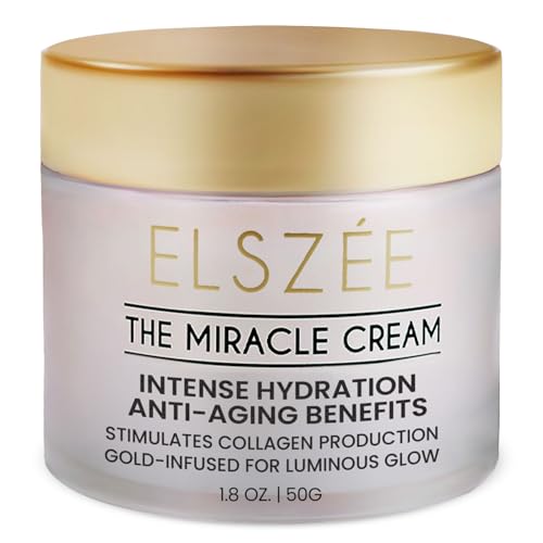 Luxury Anti-Aging Face & Neck Cream with Gold Particles - Hydrating Wrinkle Repair 1.7 oz