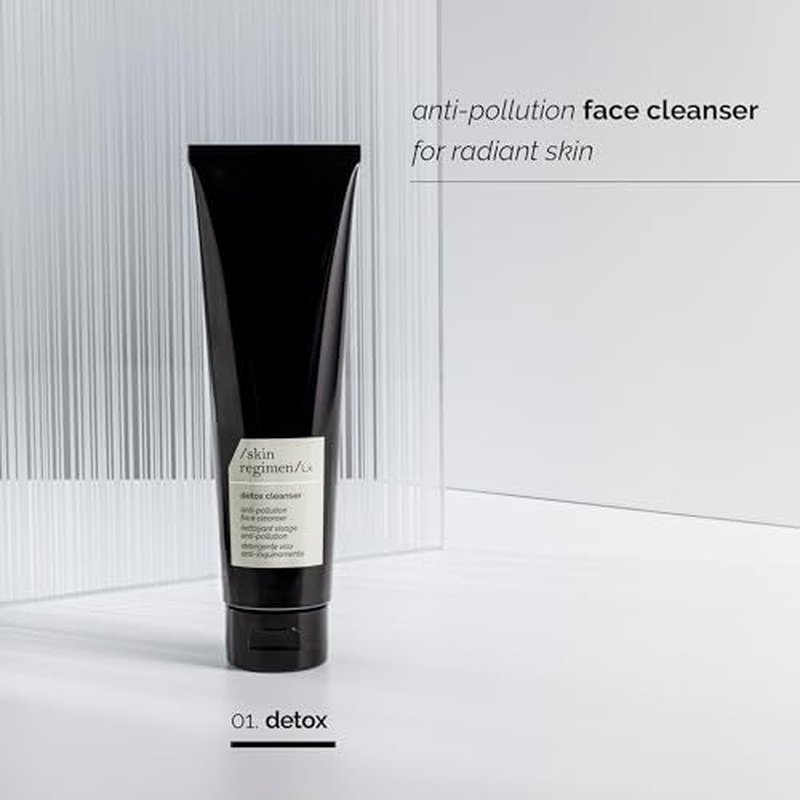 /skin regimen/Lx Detox Cleanser, Anti-Pollution Face Wash, Removes Makeup, SPF, Urban Dust, Longevity Complex, Natural Aroma, Clean Beauty, Vegan, Daily Use, All Skin Types, 5.07 Fl Oz