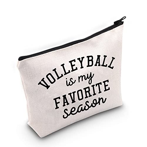 TOBGBE Volleyball Lover Gift - Makeup Bag for Seasonal Fans