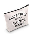 TOBGBE Volleyball Lover Gift - Makeup Bag for Seasonal Fans