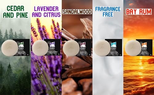 Men's Shaving Soap Variety Pack - All Natural Enriched with Shea & Glycerin, 3 oz Each, 5 Scents