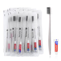 Disposable Toothbrushes with Toothpaste Set - 100 Pack Apricot Variations