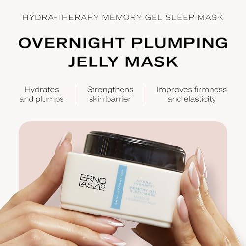 Erno Laszlo Hydra-Therapy Memory Gel Sleep Mask, Overnight Hydration, Leave-on Face Mask with Antioxidants and Vitamin E for Smooth and Elastic Skin During Sleep, 1.35 Fl Oz