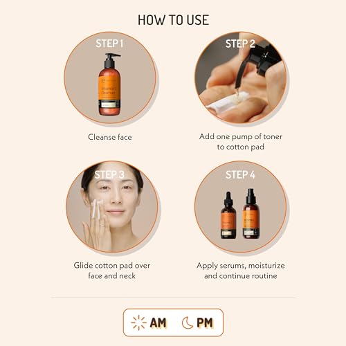 Vitamin C Toner for Face - Hydrating Pore Minimizer with Aloe & Tea Tree, 8 oz