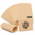Tattoo Practice Skins 15-Pack 3mm Thick Blank Silicone Skin for Lining Shading