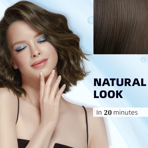 Ivnil Chestnut Brown Hair Dye Shampoo 3-in-1 for Men & Women