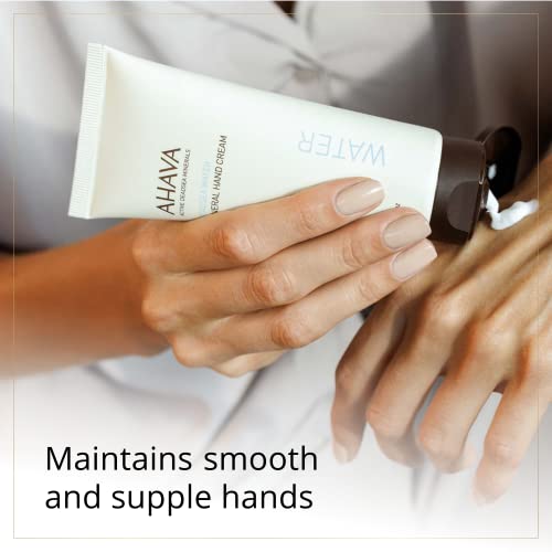 AHAVA Dead Sea Mineral Hand Cream 3.4 Fl Oz – Original Formula, Fast Absorbing Moisturizer
