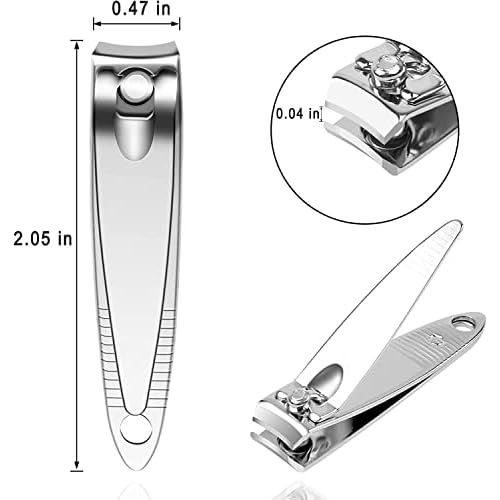 Stainless Steel Nail Clippers, 200 Pack Individually Wrapped, Bulk for Homeless, Shelter, Air Bnb, Hotel