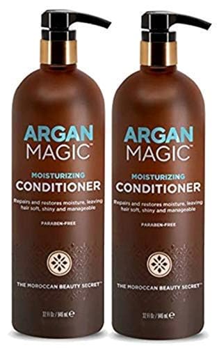Argan Magic Moisturizing Conditioner 32 oz Pack of 2 - Hydrate & Repair Dry Hair