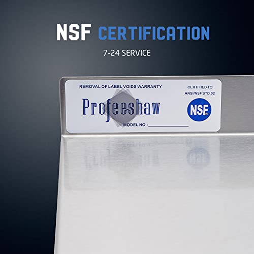 NSF Stainless Steel Wall Shelf 14 x 60 in - Profeeshaw, Commercial Wall Mounted Shelf