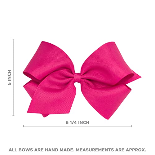 Ohio State Girls Collegiate Game Day Hair Bow - Wee Ones Grosgrain Clip