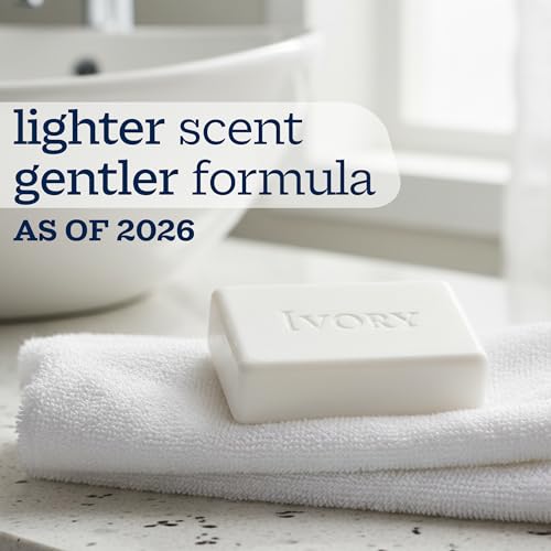 Ivory Gentle Bar Soap Pack of 100 - Original Scent, 3.1 oz, Plant-Based, Hypoallergenic