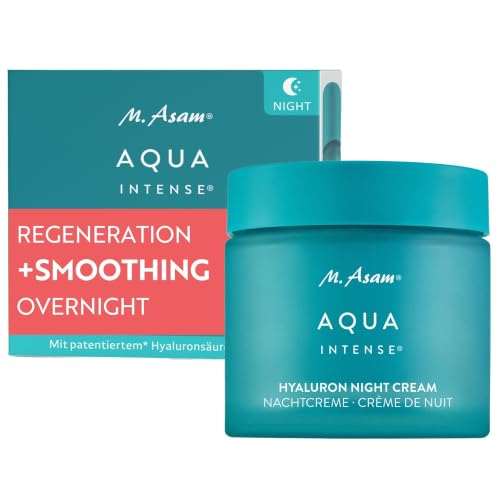 M. Asam Aqua Intense Hyaluronic Night Cream – Deep Hydrating Face Moisturizer for Dry Skin 1.7 Fl Oz