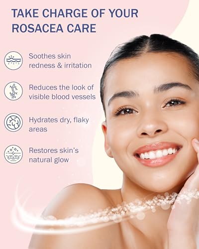 Rosacea Treatment Skincare Set - Face Wash, Cream & Serum - 12.25 Fl Oz Pack of 3
