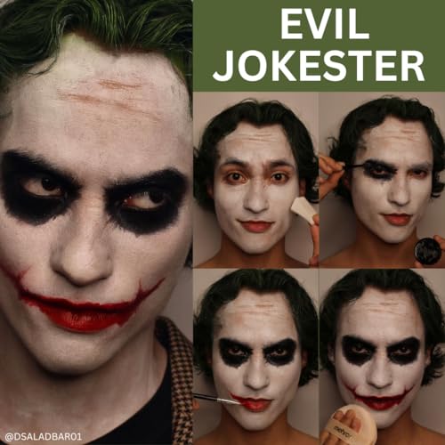 Mehron Makeup Jokester Character Kit - Zombie, Halloween & Cosplay Makeup Set