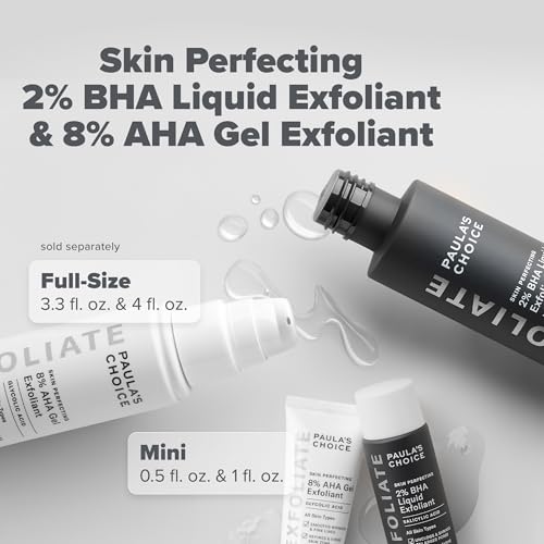 Travel Size Paula's Choice Skin Perfecting 8% AHA Gel & 2% BHA Liquid Duo
