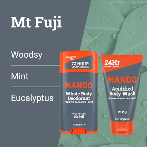 Mando Whole Body Deodorant & Cleansing Bar Bundle - Mt Fuji Variation