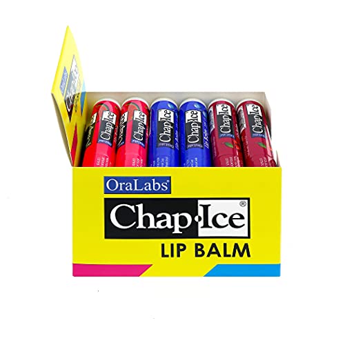 Lip Balm Set with SPF 15 - Cherry Watermelon & Moisture Flavored 24 Sticks