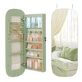 Laurel Green 42.5-Inch LED Jewelry Cabinet Mirror Wall Mount - SONGMICS