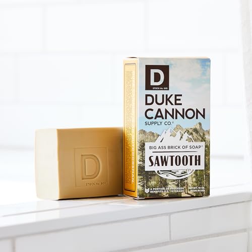 Men's Sawtooth Big Brick Soap Bar - 10 oz Triple Milled with Cedarwood Scent - 3 Pack