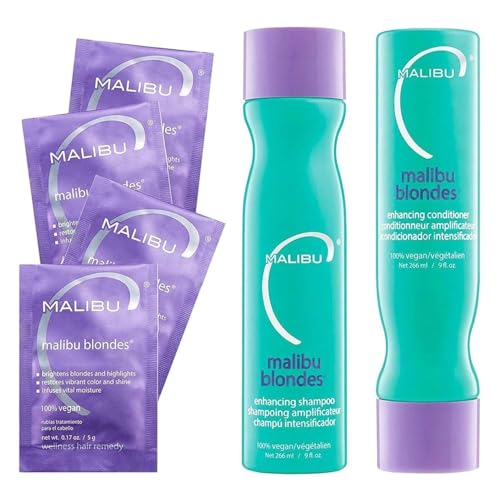 Malibu C Blonde Shampoo & Conditioner Set - Color Protect & Moisturize