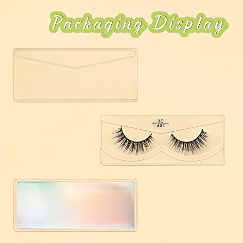 Faux Mink Lashes Bulk 50 Pairs with 10 Styles - Mixed Natural Look 10-20mm