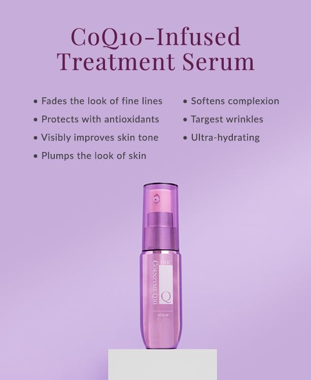 DHC CoQ10 Serum 50 ml - Hyaluronic Acid & Vitamin E Anti-Aging Face Serum