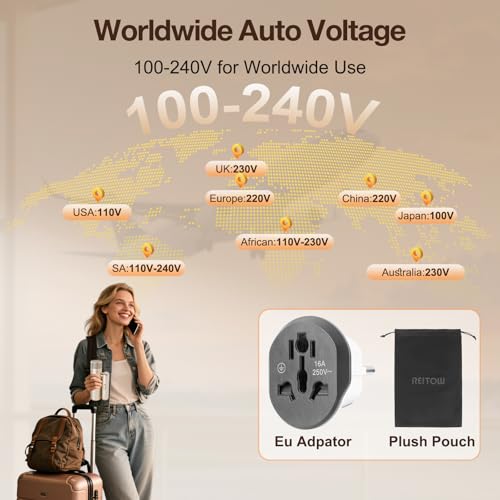 Travel Foldable Dual-Voltage Plasma Hair Dryer in Gold – Compact, Fast Drying & Lightweight
