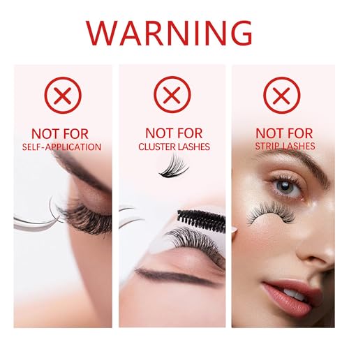 Strong Lash Extension Glue - 1 Sec Fast Drying, 6-8 Weeks Retention - 10ml / 0.34fl.oz - Extra Hold Black Lash Adhesive, Low Fume & Sensitive Friendly for Professional Salon Use