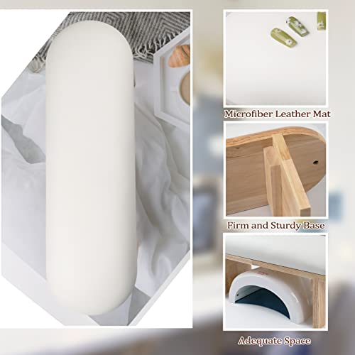 White Arm Rest for Nails Hand Rest Stand Cushion - Nail Tech & Salon Use
