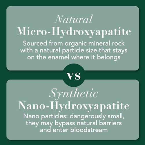 Whitening Toothpaste with Hydroxyapatite & Bamboo Charcoal - Mint, 3.4 oz, Pack of 2