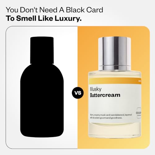 Unisex Gourmand Perfume - Musky Buttercream Scent, Long-Lasting EDP