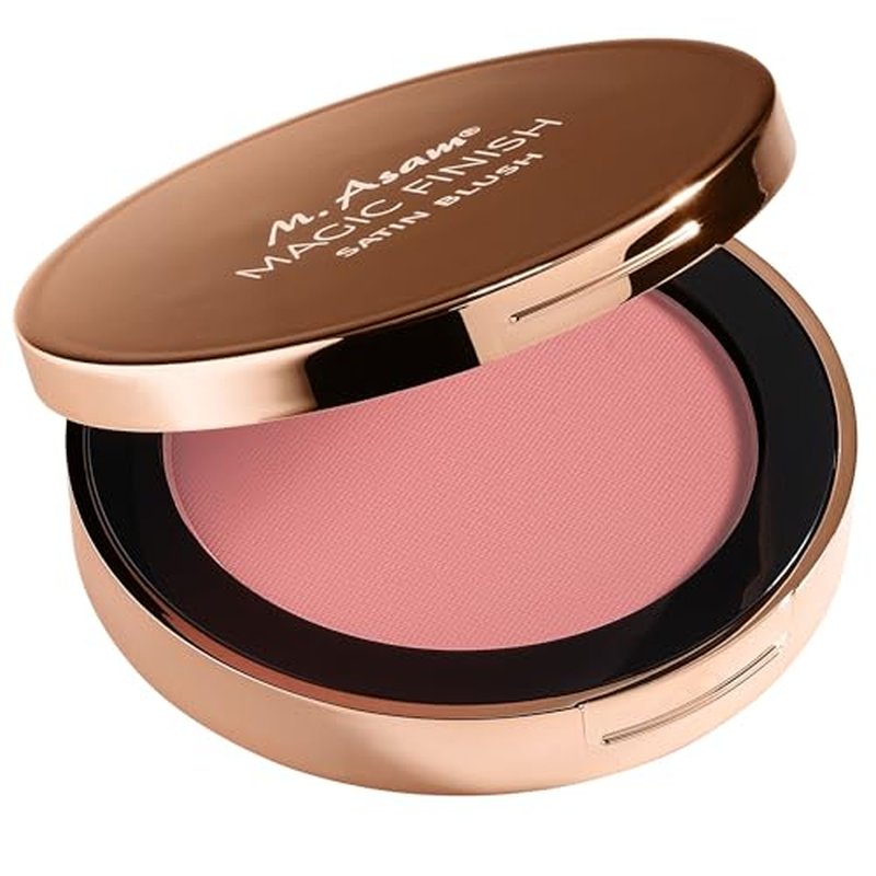 M. Asam Magic Finish Satin Blush Peachy Rose (0.14 Oz) Make-Up Powder for a Fresh & Radiant Look With Hyaluronic Acid & Ultra-Fine Color Pigments for Fuller Looking Cheeks