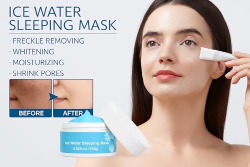 Hydrating Cooling Water Sleeping Mask - Hyaluronic Acid & Aloe Vera, 300g