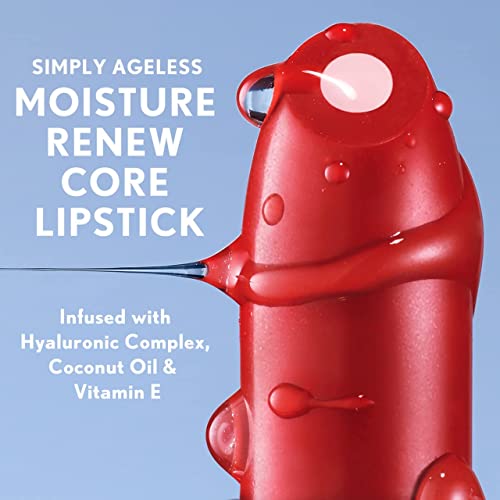 COVERGIRL Simply Ageless Moisture Renew Core Lipstick, Devoted Red, Pack of 2