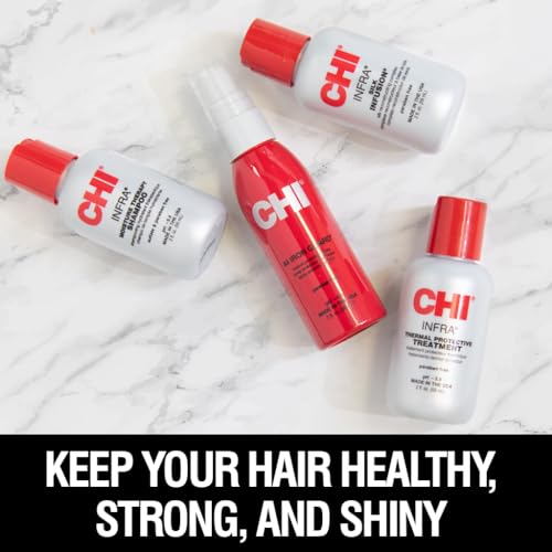 CHI Infra Hair Care Kit - Moisturizing Shampoo, Treatment, Shine Infusion & Heat Protectant