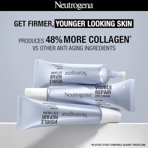 Neutrogena Visible Repair Retinol Eye Cream for Dark Circles & Fine Lines 15g