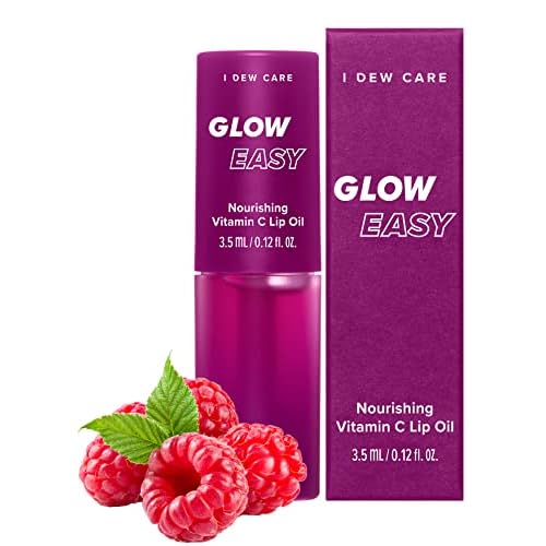 I DEW CARE Lip Scrub - Cushy Crush, 1.05 oz. + Lip Oil Gloss - Glow Easy, 0.12 Fl Oz Bundle