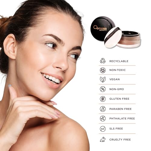 Osmosis Voila Finishing Loose Setting Powder Makeup, Oil Absorption Balanced with Hydration, Flawless Blurring Powder For All Skin Types