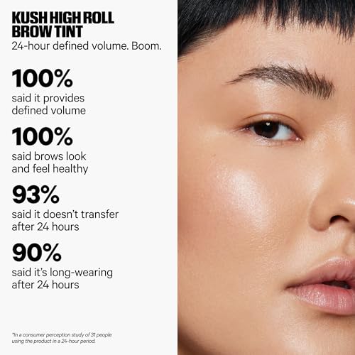 Milk Makeup KUSH High Roll Brow Tint - Medium Brown, 24-Hour Water-Resistant Volumizing Brow Gel