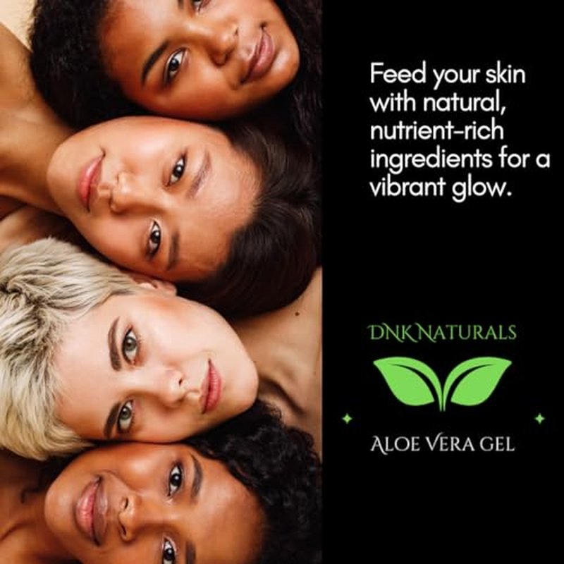 Aloe Vera Gel made from fresh 100% Pure Aloe - Sunburn Relief - Calms Irritated Skin - Hydrates - With Niacinamide - For Face, Body, and Hair - Vegan, No Fragrance - 200ml