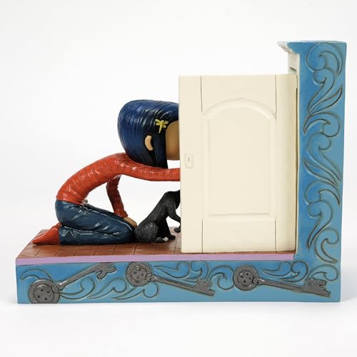 Lit Coraline Figurine with Hidden Door - Jim Shore Hand-Painted Decor, 5.12 Inch